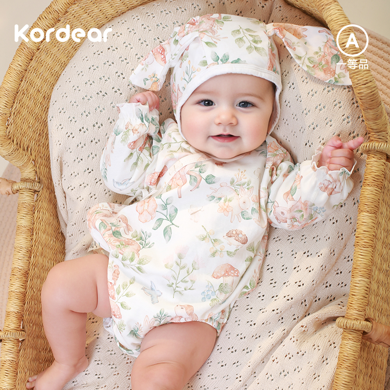 面料巨舒服柔软纯棉长袖包屁衣