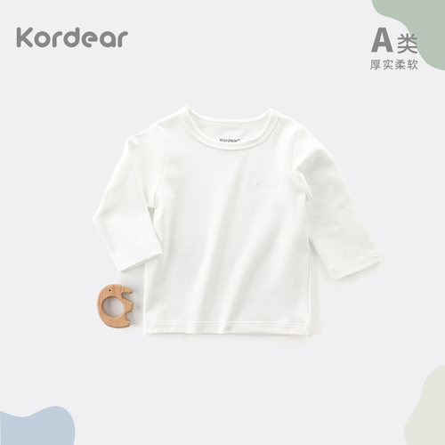 拍照巨出片白色A类纯棉长袖T恤