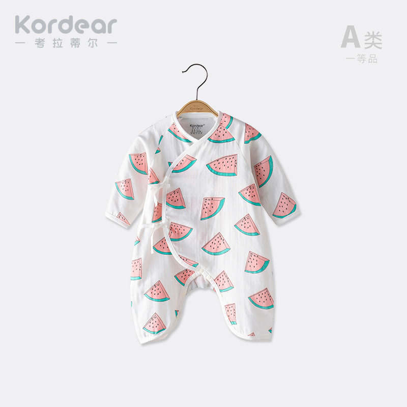 kordear婴儿衣服夏季薄款连体衣宝宝哈衣新生儿纯棉系带蝴蝶衣怎么看?
