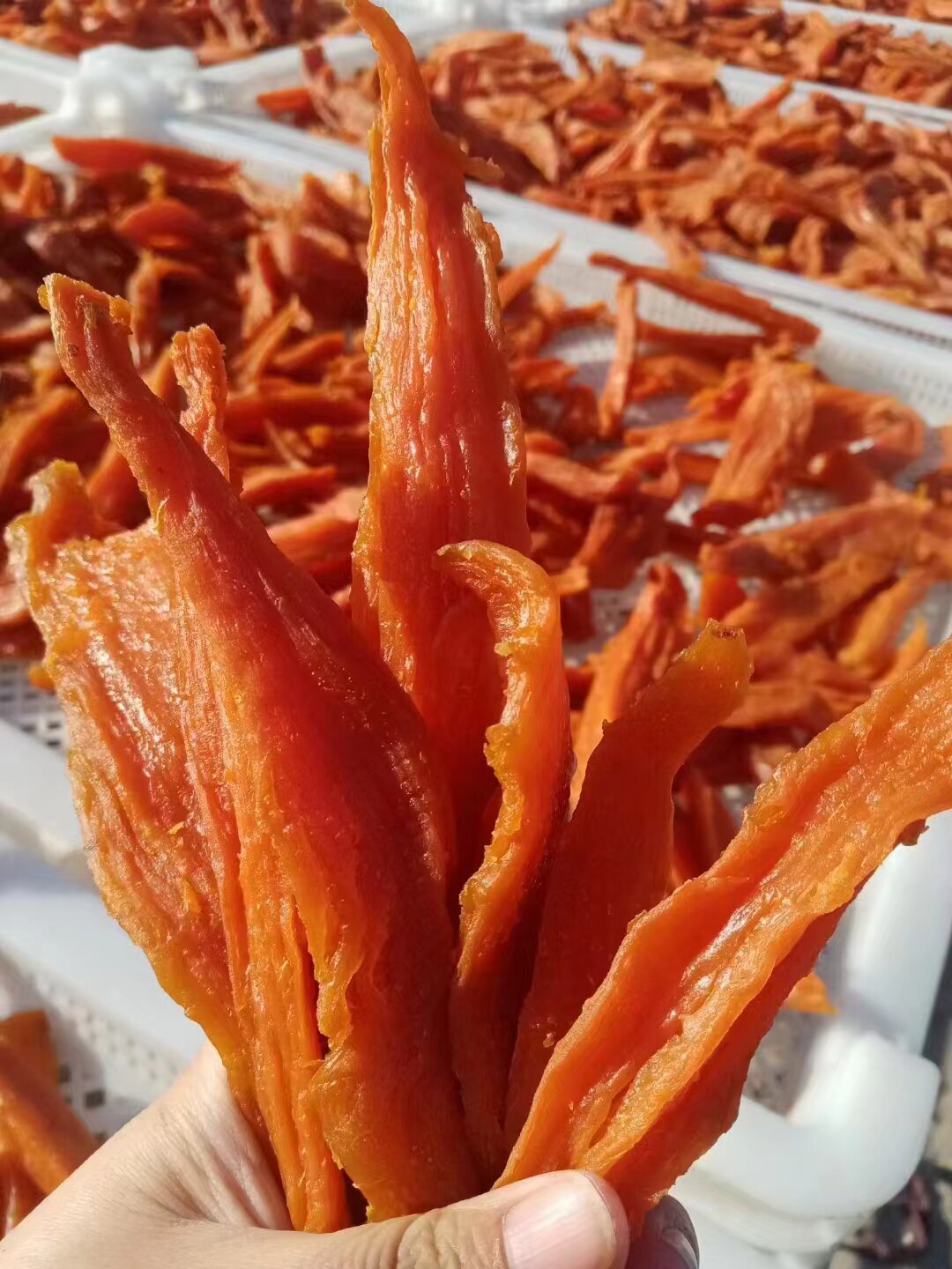 威海烤焙蜜薯干无添加不加糖农家自制红薯地瓜干手工番薯零食包邮