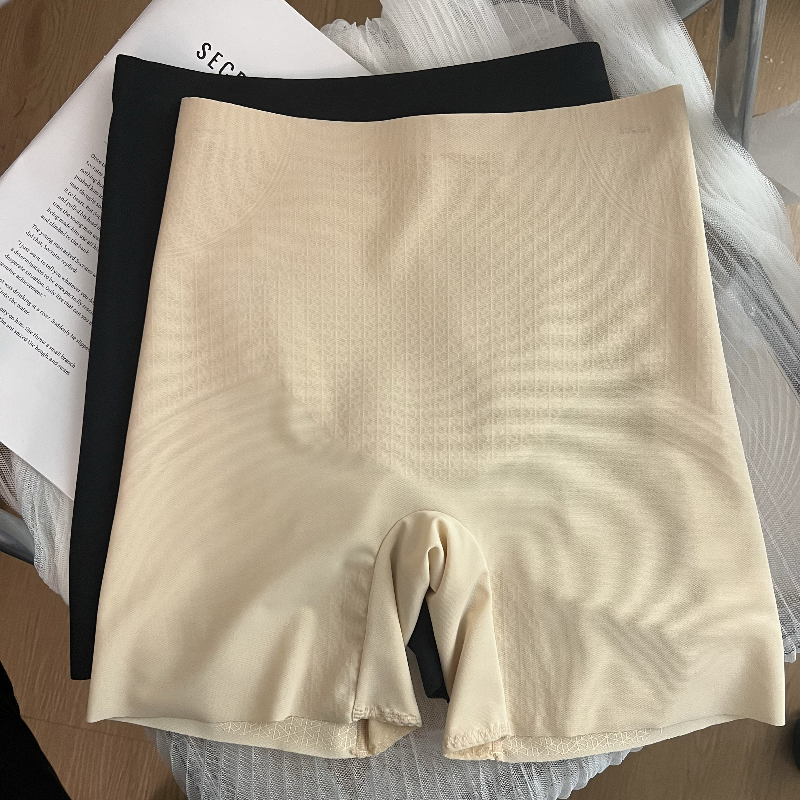 中腰平角收腹提臀裤女薄款夏季透气塑身无痕显瘦束腰产后修身内裤