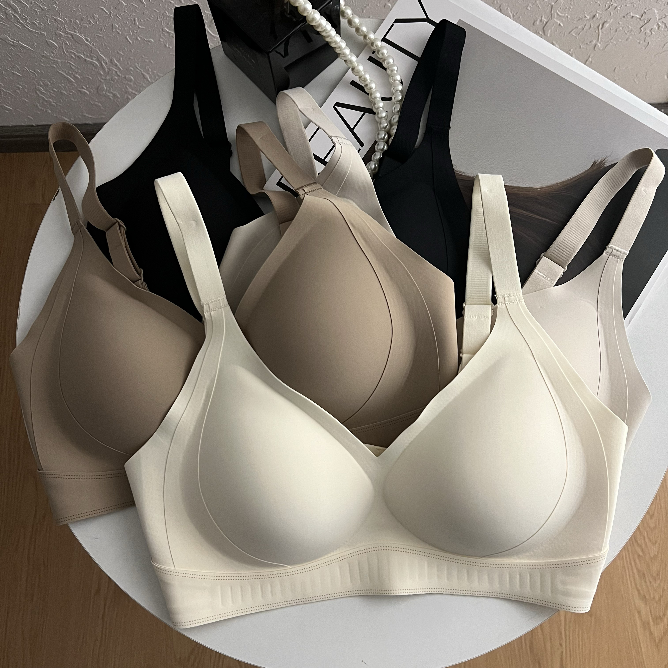 魅丽翘新款无痕内衣女小胸聚拢收副乳防下垂无钢圈文胸2025新爆款