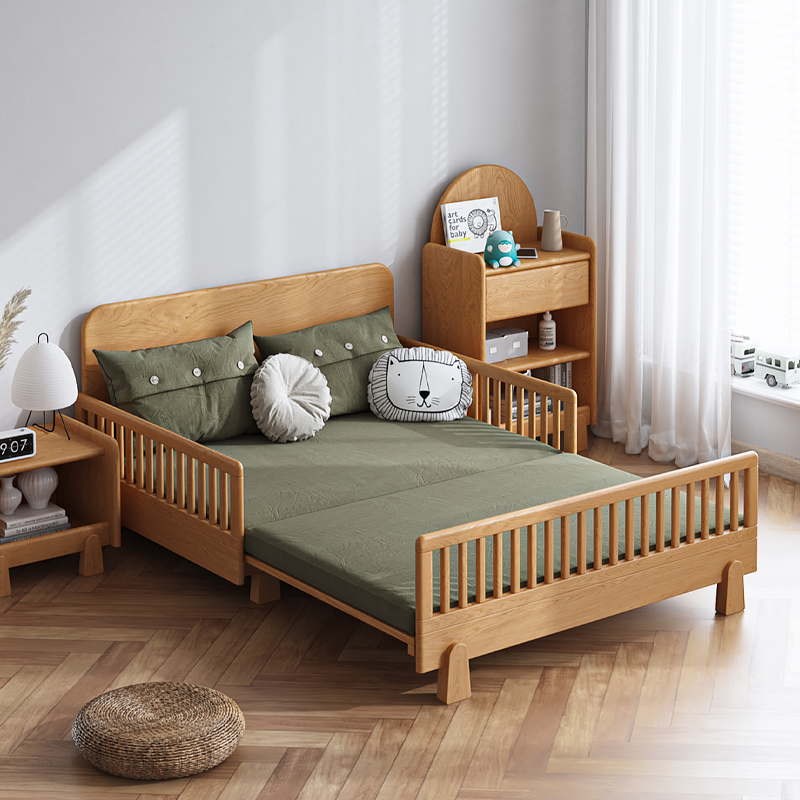 实木床伸缩床折叠两用护栏伸缩床