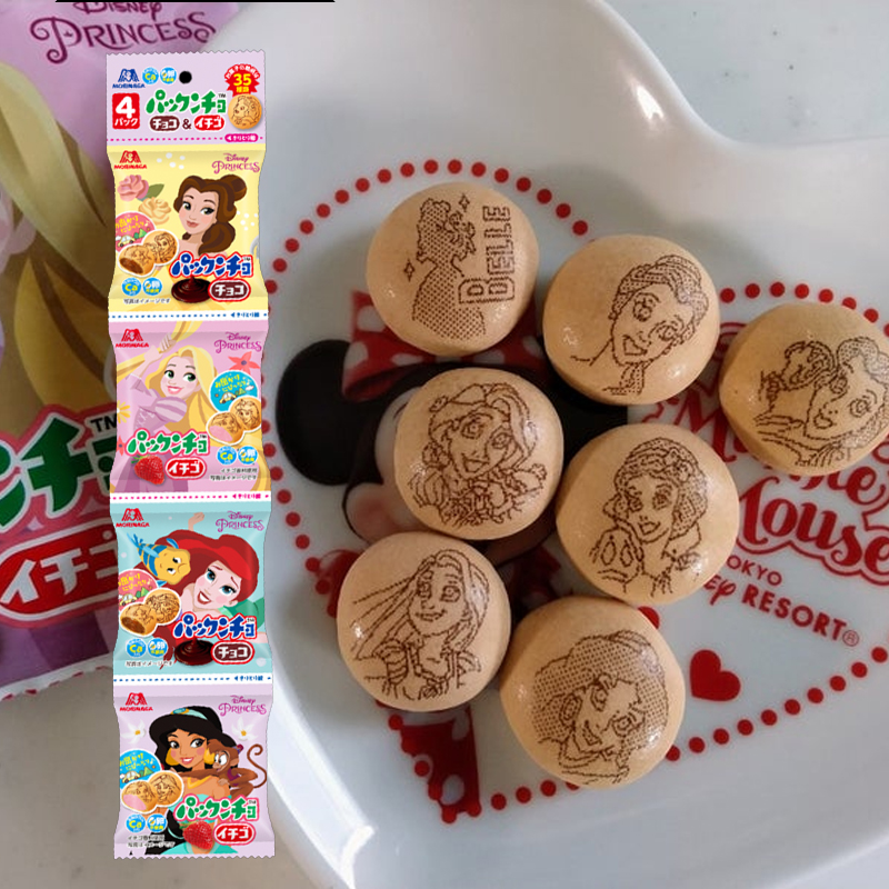 日本 森永公主限定联动款巧克力饼干四连包62g