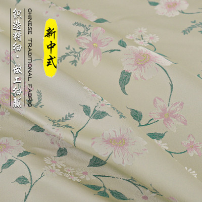 《FS226花枝俏》新款提花仿宋锦面料做中国风马甲礼服外套布料