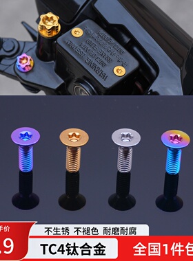 九号M5100极核ae4/ae5i小牛FX风速FXT电动车钛合金改装上泵盖螺丝