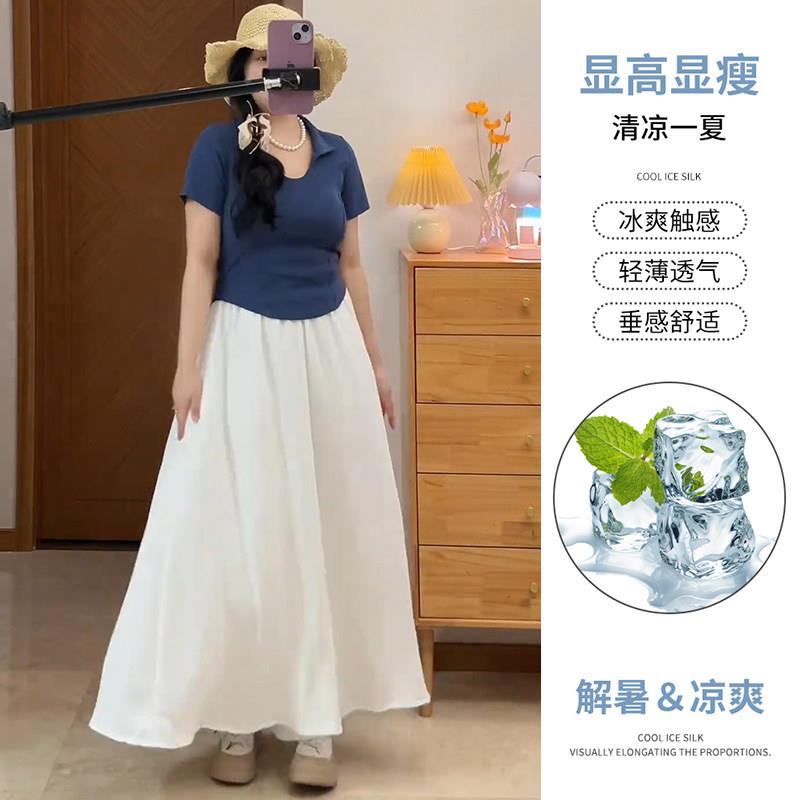 松白色飘逸阔腿裤FEW本凉裙女休闲裤