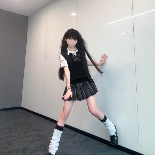 【背心穿叠七件套】风吹麦香jk制格裙衬衫套装DPQ春秋季百甜服美