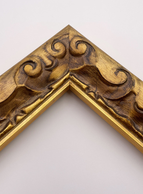 （框条）Larson Juhl博物馆级装裱实木画框进口金色可定制0023