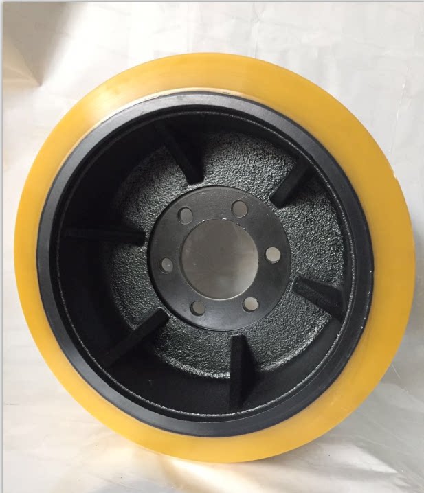 直销杭州叉车cqd20rh电动叉车轮343x135驱动轮主动轮后轮大轮转向