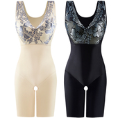 美容院带胸垫连体塑身衣收腹束腰提臀束腿美体塑形束缚束身内衣女