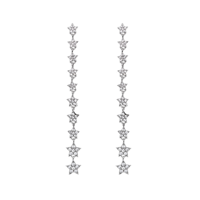 韩国长款性感闪钻流苏耳环