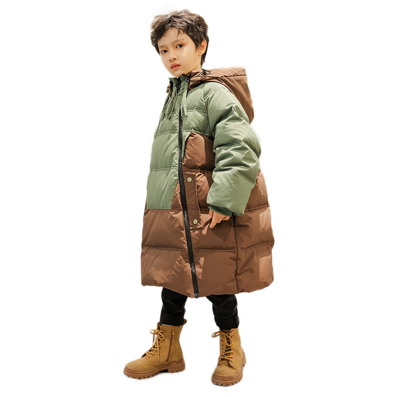 男童正品羽绒服2024冬季新款儿童装中长款过膝洋气加厚中大童潮牌