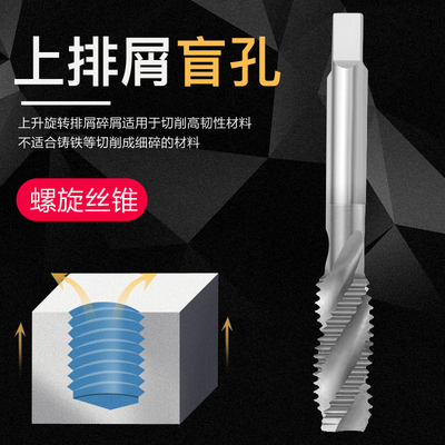 英美制机用丝锥攻牙先端螺旋丝攻UNC/BSW8-32 10-24 10-32 1/4-20