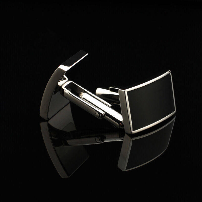 eabri法式袖扣男袖钉衬衫袖口扣盒装仕族法式衬衫用袖扣黑烤漆