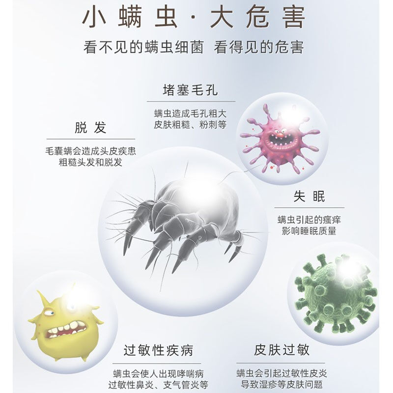 螨虫天敌超声波除螨仪家用除螨器床上小型除螨机智能更大范围强力