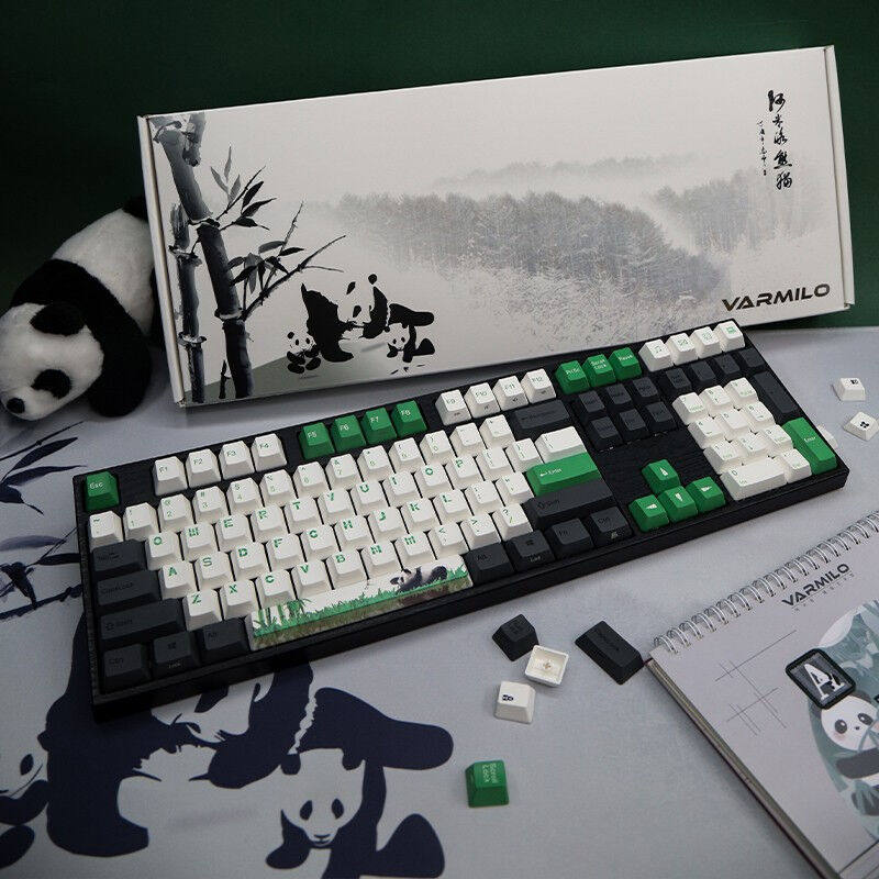 阿米洛(varmilo)熊猫系列机械键盘静电容v2轴体年会奖品机械键