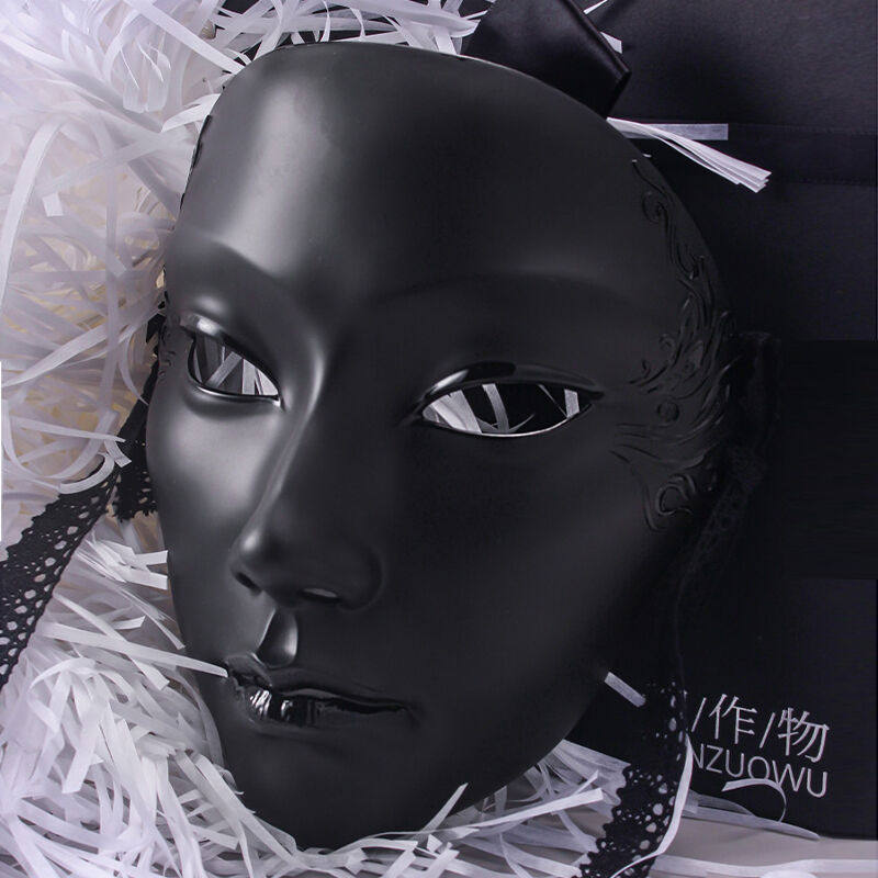 豫玺堂创意古风面具古装汉服配饰舞会装扮全脸面具男手绘无足鸟艺