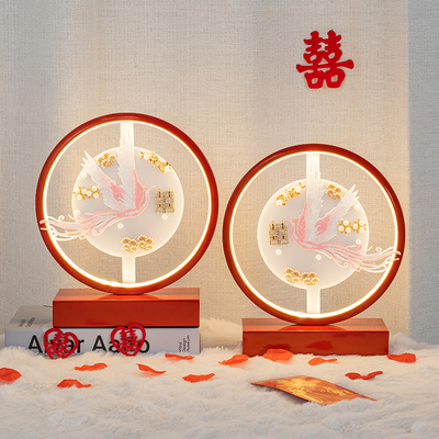 结婚台灯陪嫁送新人一对长明灯