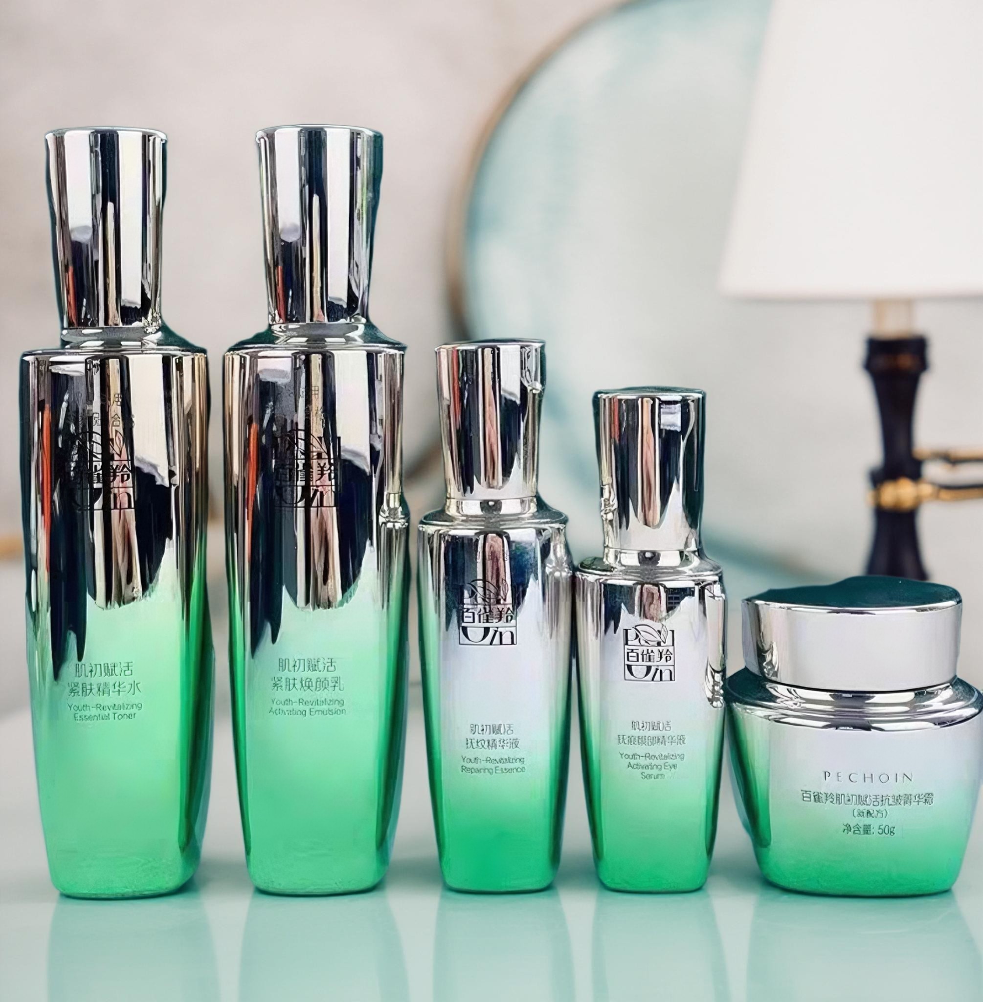 无盒百雀羚肌初赋活紧致抗皱套装5件套水乳霜精华液眼部精华正品