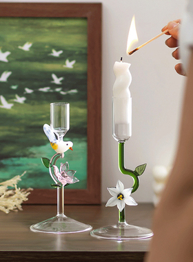 高颜值长枝蜡烛25mm适用烛台摆件