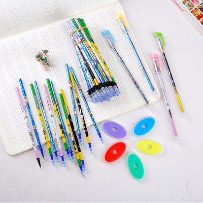 魔力摩易擦小学生黑色中性笔芯