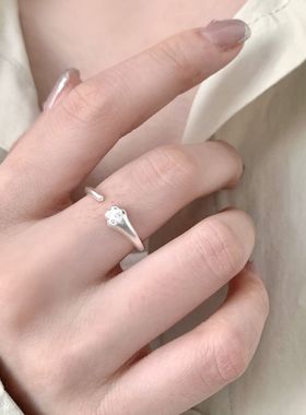 包邮可爱猫爪戒指女甜美时尚气质百搭叠戴开口指环ins风小众食指