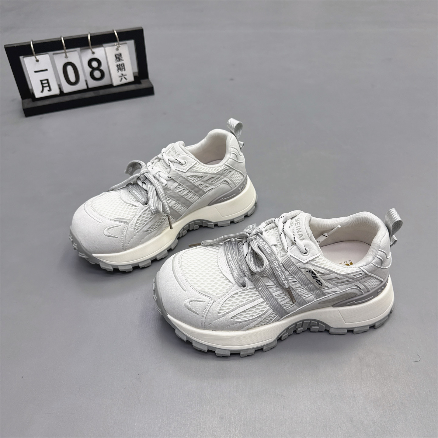 真皮女鞋卡皮巴拉圆头双鞋带老爹鞋2026春新款小蛮腰阿甘鞋休闲鞋,女鞋,老爹鞋,淘宝优惠券,粉丝福利购,淘宝优惠卷