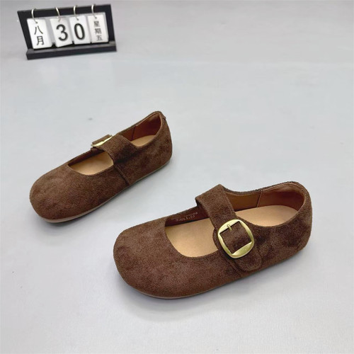 真皮女鞋法式软底内增高玛丽珍鞋