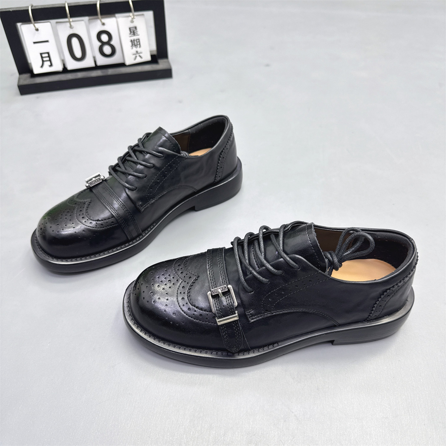 真皮女鞋复古雕花英伦风小皮鞋2026春新款百搭布洛克鞋系带乐福鞋,女鞋,牛津鞋/布洛克鞋/德比鞋,淘宝优惠券,粉丝福利购,淘宝优惠卷