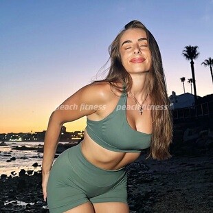 DFYNE挂脖impact高腰蜜桃短裤高弹紧身提臀速干瑜伽运动女健身裤