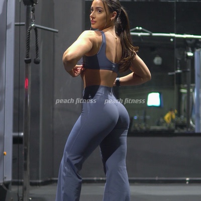 Oneractive新款unified运动健身瑜伽裤女V腰提臀显瘦跑步微喇长裤