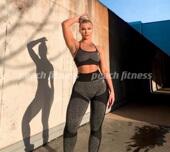 澳洲原单DYE健身裤 高腰提臀运动训练蜜桃裤 细带美背撸铁性感bra