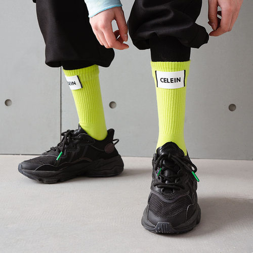 ins小红书甜辣穿搭糖果色袜子