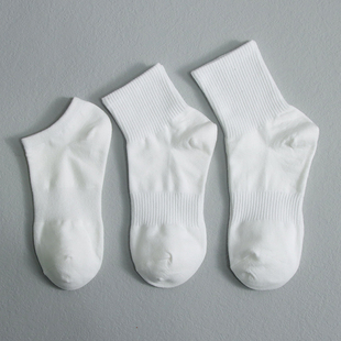 白色袜子男女中筒纯棉春秋夏季薄浅口船袜短筒低帮学生ins潮运动