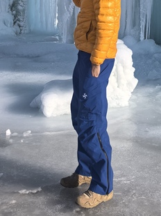 【卡秋山】阿波罗弯刀硬壳秋冬冲锋裤刺绣拉链三防耐磨户外直筒裤