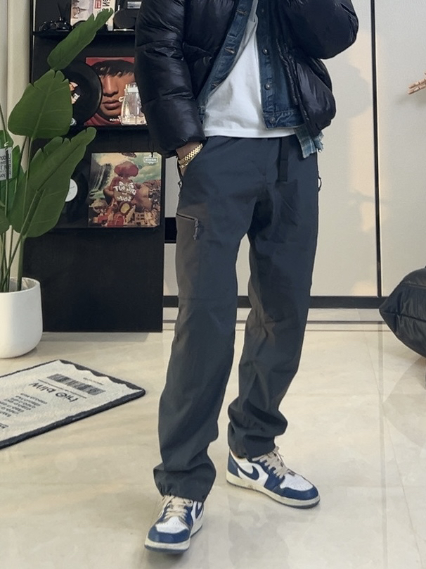 【卡秋山】伽马 MX 全压胶加绒户外三防软壳直筒运动裤休闲裤男