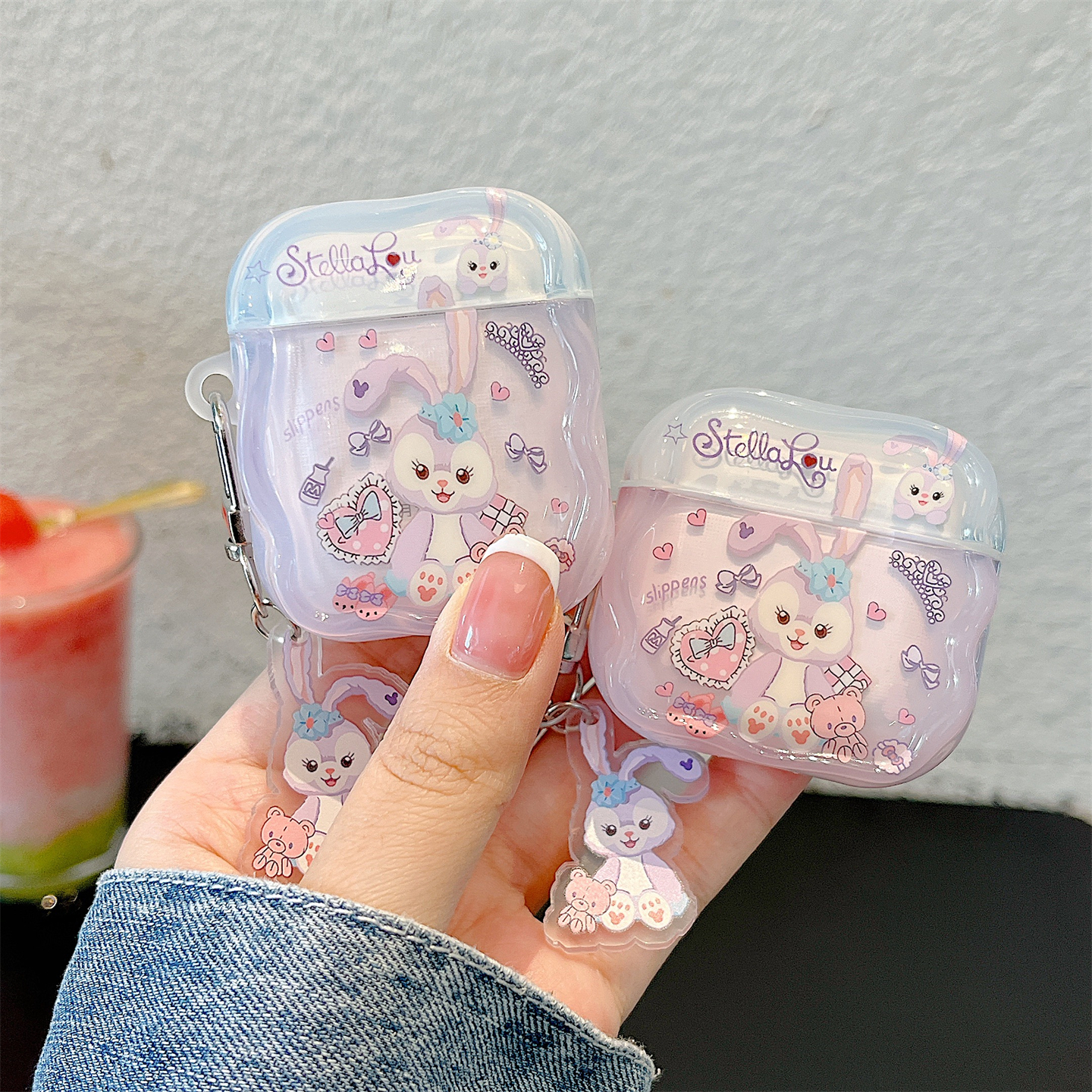 紫色兔子耳机保护套airpods4代