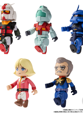 现货 万代 食玩盒蛋 bitlot 02 高达 老虎 青色流星  吉姆 RX78-1