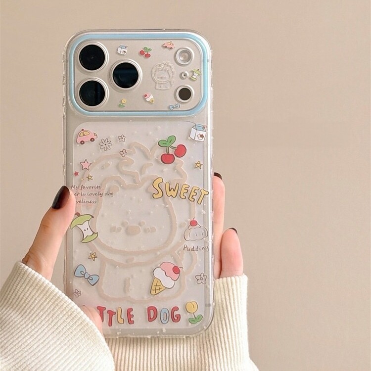 新款适用iPhone17ProMax手机壳16苹果15小众涂鸦可爱小狗卡通创意