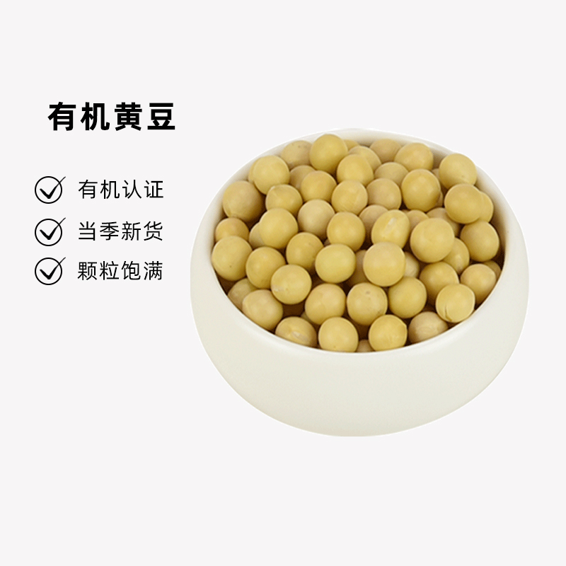 有机黄豆 东北大豆农家黄豆五谷杂粮豆浆专用豆原料400g