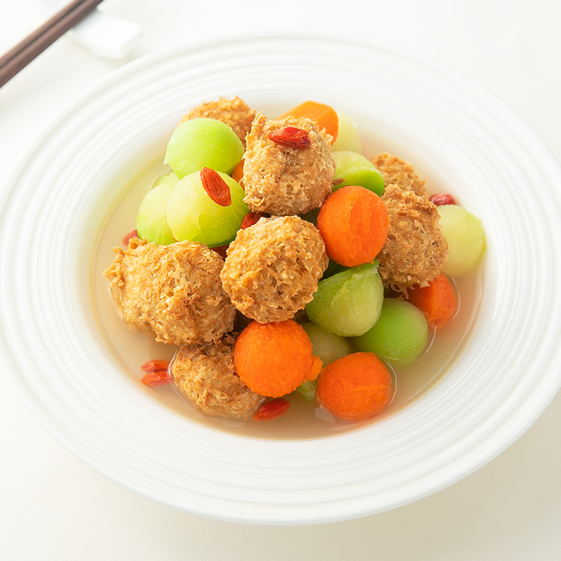 冷冻齐善素食山珍猴菇球丸子佛家纯素肉火锅食材半成品官方旗舰