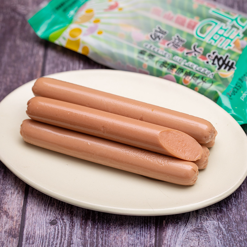 满99减50齐善素食素火腿肠纯佛家零食大豆素肉香肠食品大全旗舰店