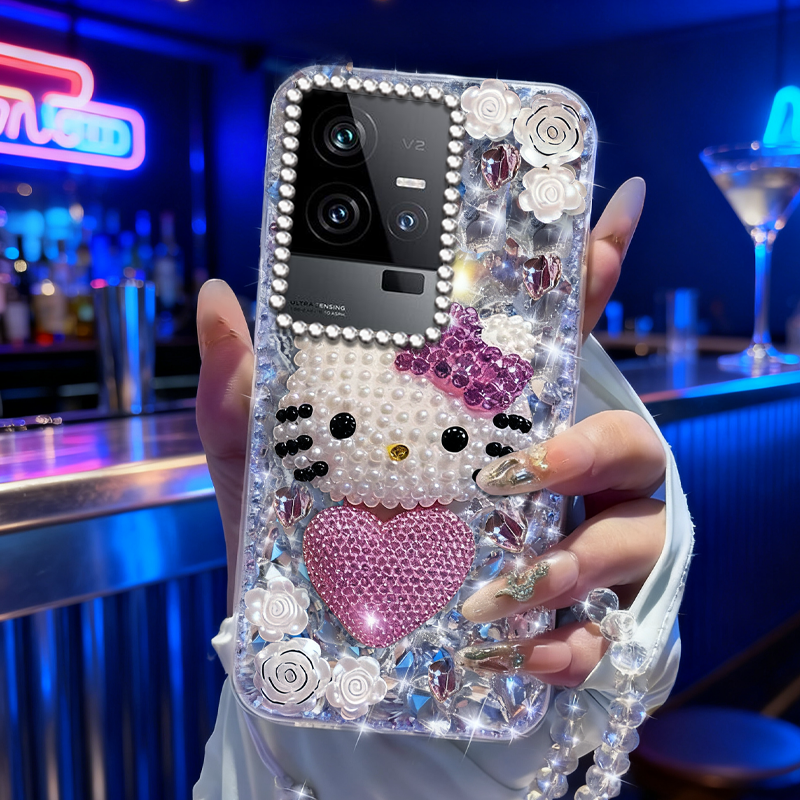 高端奢华镶钻手机壳，不掉钻，不发黄