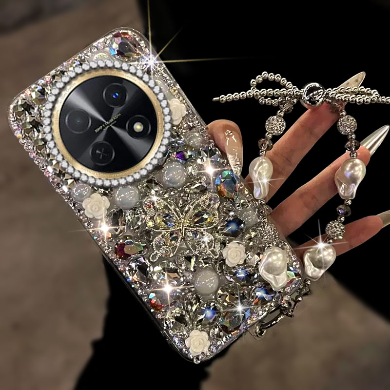 高端奢华镶钻手机壳，不掉钻，不发黄