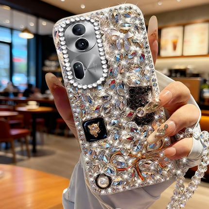 马年高级镶钻适用OPPOReno11手机壳上档次RENO6PRO全包6 外壳 5 +透明3保护套5 新款12防摔7se/2026年12女款7