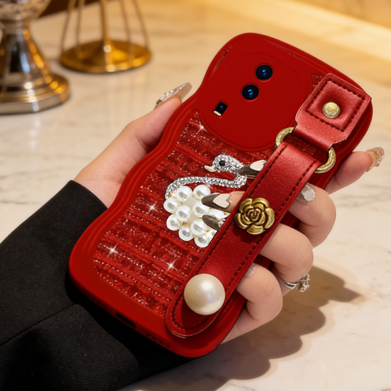 红色喜庆新年款适用iQOONeo7手机壳名媛9本命年8高级感s18PRO结婚3过年S15/2026年Z1x保护套Z5布艺Z6x春节5,3C数码配件,手机保护套/壳,淘宝优惠券,粉丝福利购,淘宝优惠卷