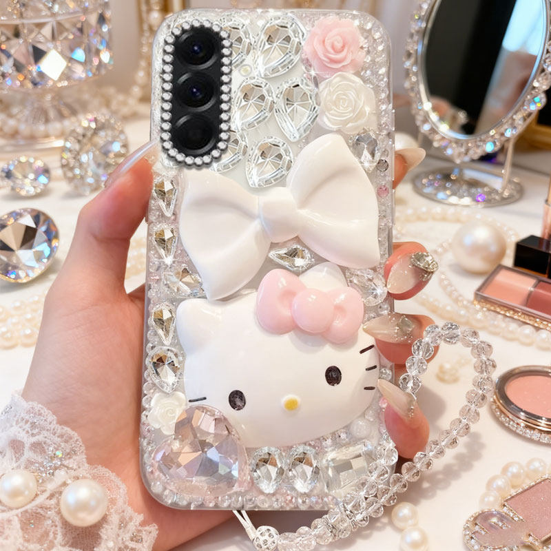 高端奢华镶钻手机壳，不掉钻，不发黄