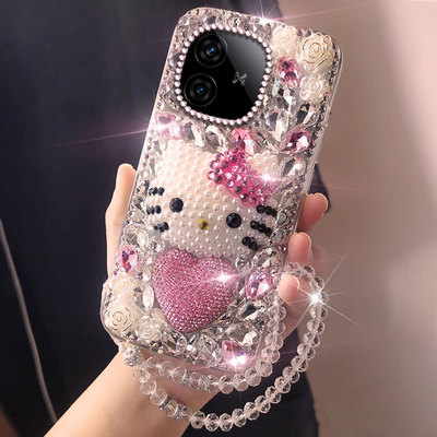 高端满钻镶钻适用iQOOZ9Turbo手机壳网红10小众U3新品5全包XNote/2025年10保护套Z6x外壳X50+防摔8SE透明6SE