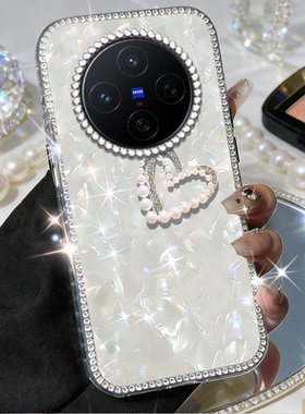 高级闪钻仙贝适用vivoX200手机壳全包10新品Y78爆款X80软壳X300防摔11马年Y76s巨好看10+硅胶Y78+春X30外壳